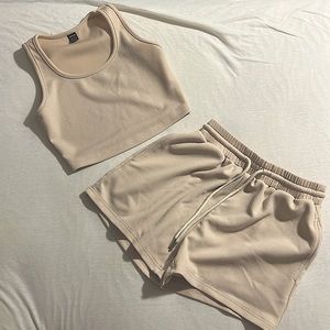 Matching set, shorts and crop top